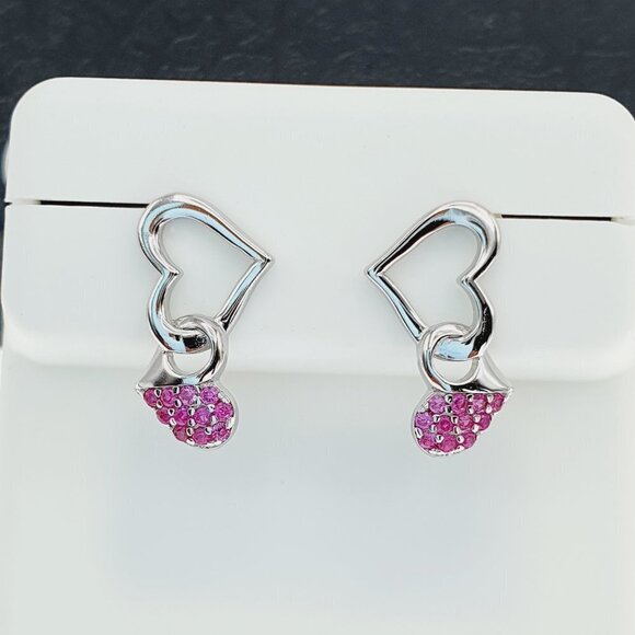 "925 sterling silver luxury CZ earrings for women/girls, Best for gift, RJUS2240 - Picture 7 of 10